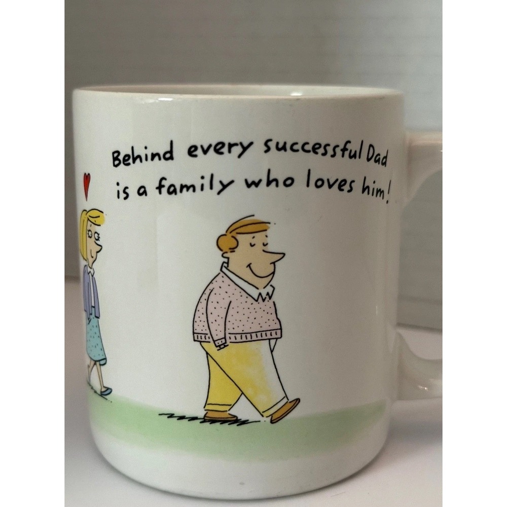 American Greetings Carlton Cartoon Dog and People Coffee Mug Novelty Graphic